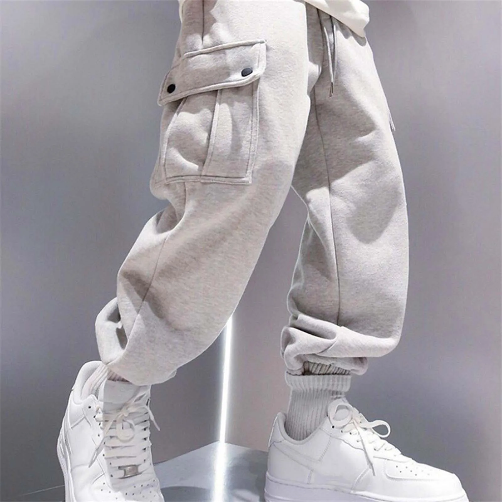 Mens Cargo Pants Winter Brushed Elastic Waist Straight Trousers Harajuku Korean Style Thicken Loose Sports Jogger Cargo Pants
Mens Cargo Pants Winter Brushed Elastic Waist Straight Trousers Harajuku Korean Style Thicken Loose Sports Jogger Cargo Pants