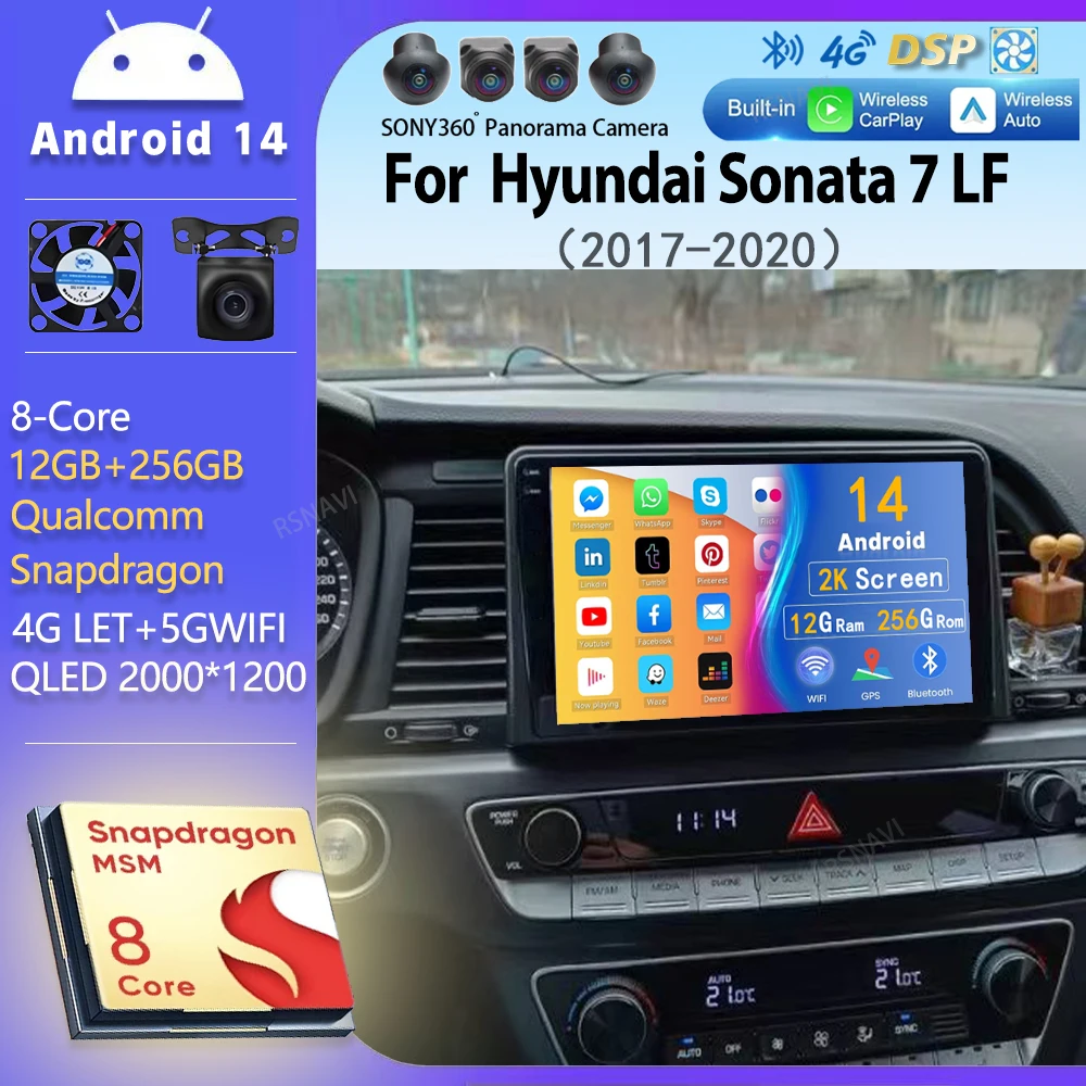Android 14 wifi+4G Carplay AUTO Car Radio For Hyundai Sonata 7 LF 2017 - 2020 Navigation GPS Video Player Stereo 2DIN Multimedia
Android 14 wifi+4G Carplay AUTO Car Radio For Hyundai Sonata 7 LF 2017 - 2020 Navigation GPS Video Player Stereo 2DIN Multimedia