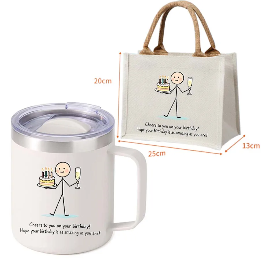 450ml Steel Mug – Push-Pull One-Hand Lid, Non-Slip Grip/Base, Cartoon/Text, 3D Canvas Bag – Birth/Christmas/Business Gift
450ml Steel Mug – Push-Pull One-Hand Lid, Non-Slip Grip/Base, Cartoon/Text, 3D Canvas Bag – Birth/Christmas/Business Gift