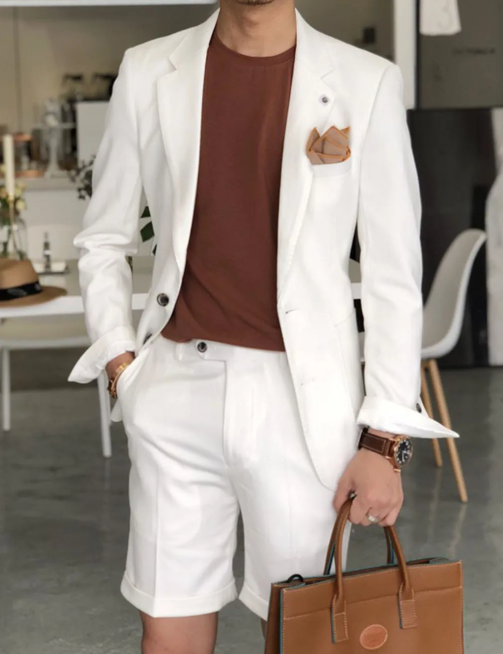 Men Suits Prom Tuxedo Slim Fit 2 Piece Groom Beige Wedding Suits For Men Custom Blazer 2025 NEW Spring Summer jacket +Shorts
Men Suits Prom Tuxedo Slim Fit 2 Piece Groom Beige Wedding Suits For Men Custom Blazer 2025 NEW Spring Summer jacket +Shorts