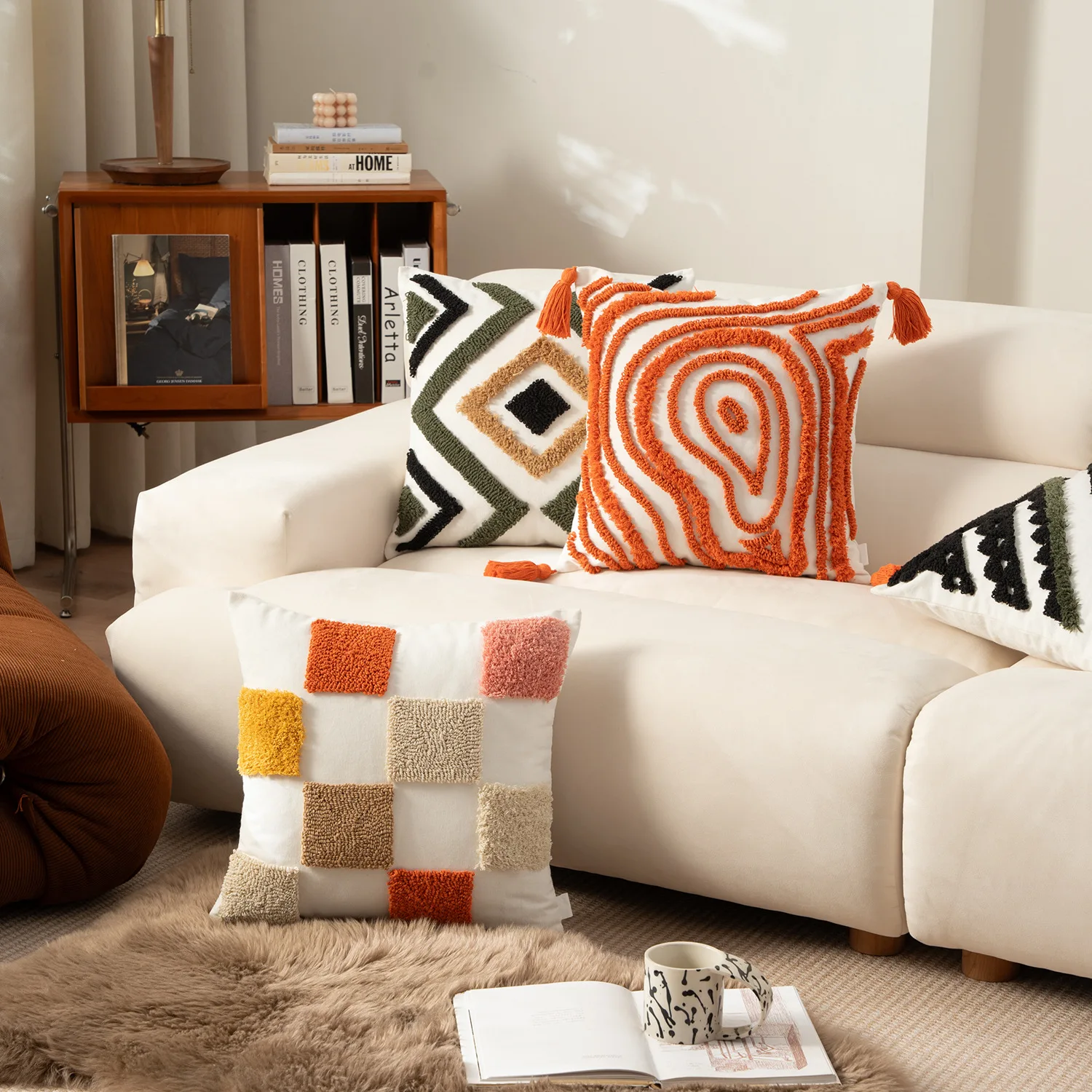 Modern Boho Tufted Throw Pillow Covers 45x45cm Geometric Sofa Cushion Case with Tassels – Soft Decorative Home Living Room Decor
Modern Boho Tufted Throw Pillow Covers 45x45cm Geometric Sofa Cushion Case with Tassels – Soft Decorative Home Living Room Decor
