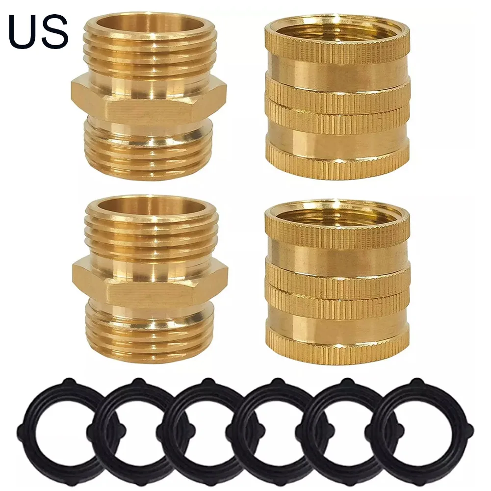 1 Set US Female Male Thread Garden Hose Adapter Male To Male Female To Female 3/4 Inch Brass Garden Water Connectors
1 Set US Female Male Thread Garden Hose Adapter Male To Male Female To Female 3/4 Inch Brass Garden Water Connectors