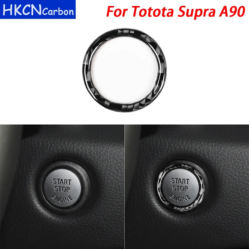 For Toyota Supra A90 2019-2022 Carbon Fiber Engine Ignition Push Button Ring Trim Car Interior Decorative Accessories Sticker
For Toyota Supra A90 2019-2022 Carbon Fiber Engine Ignition Push Button Ring Trim Car Interior Decorative Accessories Sticker
