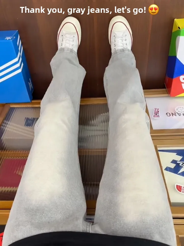 American High Street Vibe Men's Straight Leg Slim Fit Jeans Retro e ey Denim Youthful Trendy Long Pants Wear Resistant
American High Street Vibe Men's Straight Leg Slim Fit Jeans Retro e ey Denim Youthful Trendy Long Pants Wear Resistant