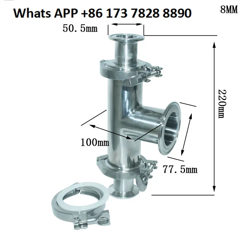 Three-way check valve assembly in and out of water fast loading chuck 64mm joint 304 food grade filling machine accessories
Three-way check valve assembly in and out of water fast loading chuck 64mm joint 304 food grade filling machine accessories