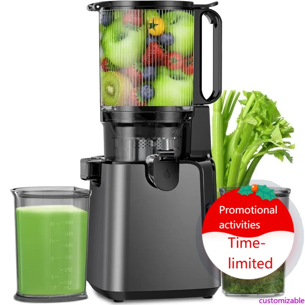 Customizable Juicer Machines with 5.8" Large Feed Chute, Cold Press Juicer For Whole Vegetables and Fruits, 400W Professional Sl
Customizable Juicer Machines with 5.8" Large Feed Chute, Cold Press Juicer For Whole Vegetables and Fruits, 400W Professional Sl