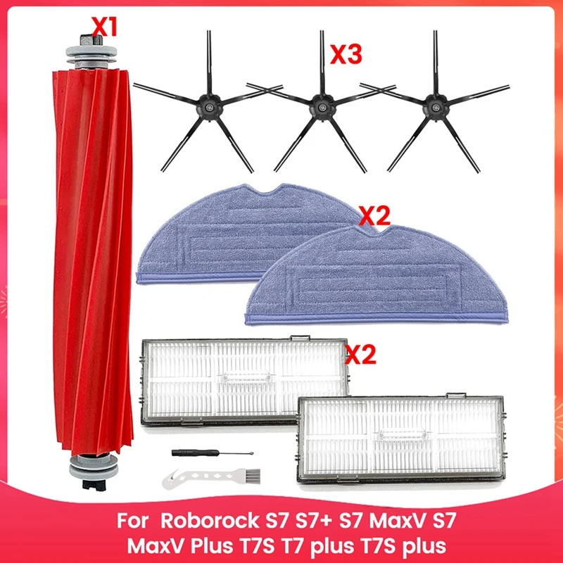 Replacement Parts For Roborock S7,S7+,S7 Maxv,S7 Maxv Plus,T7S,T7 Plus,T7S Plus Robot Vacuum Brush Filters
Replacement Parts For Roborock S7,S7+,S7 Maxv,S7 Maxv Plus,T7S,T7 Plus,T7S Plus Robot Vacuum Brush Filters