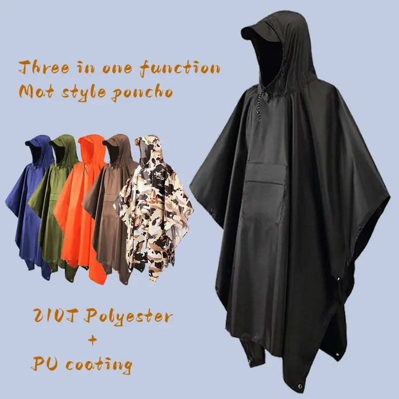 Outdoor Hooded Rain Poncho for Adult with Pocket, Waterproof Lightweight Unisex Raincoat Jacket for Hiking Camping Emergency
Outdoor Hooded Rain Poncho for Adult with Pocket, Waterproof Lightweight Unisex Raincoat Jacket for Hiking Camping Emergency