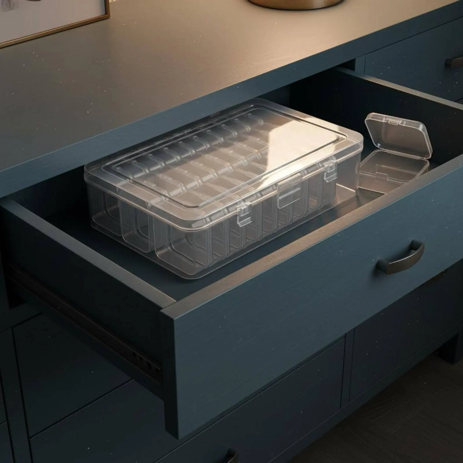 30 Compartment Storage Box Secure Closure Bead Organizer Box Bead Storage Container Transparent Design for Hobbyists, Craft Room
30 Compartment Storage Box Secure Closure Bead Organizer Box Bead Storage Container Transparent Design for Hobbyists, Craft Room