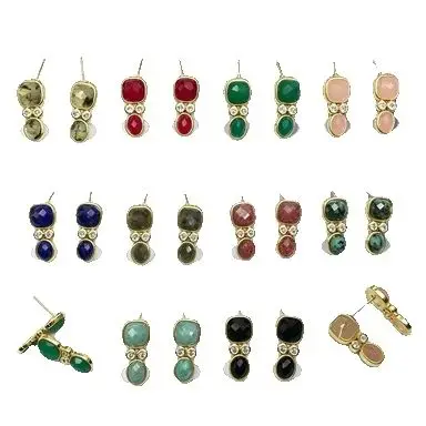 WT-E811 Geometric Square Shape Gemstone And Zircon Paved Mid-Length Earrings For Women Vintage Daily Accessory
WT-E811 Geometric Square Shape Gemstone And Zircon Paved Mid-Length Earrings For Women Vintage Daily Accessory