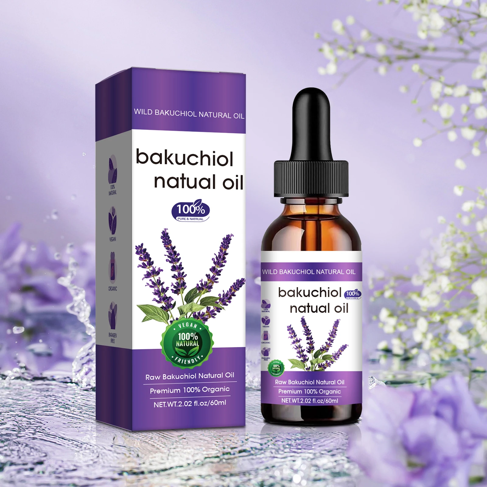 60ml Natural Lavender Facial Oil Fighting-Aging & Hydrating Face Essectial Oil for Face Skin Care and Nourish
60ml Natural Lavender Facial Oil Fighting-Aging & Hydrating Face Essectial Oil for Face Skin Care and Nourish