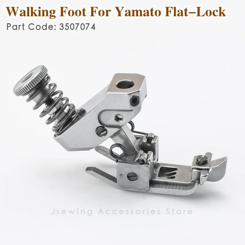 3507070 3507072 3507074 Walking Presser Foot For Yamato VG2700 VE2700 Flat-Lock Sewing Machine Parts Pressure Feet Attachment
3507070 3507072 3507074 Walking Presser Foot For Yamato VG2700 VE2700 Flat-Lock Sewing Machine Parts Pressure Feet Attachment