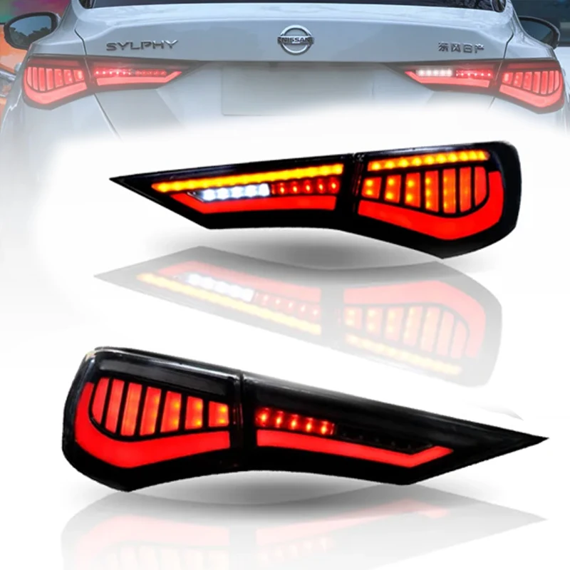 Светодиодные задние фонари в сборе для Nissan Sylphy Sentra Pulsar 2019 2020 2021 с анимацией при запуске и лампой заднего хода, сторона пассажира
Светодиодные задние фонари в сборе для Nissan Sylphy Sentra Pulsar 2019 2020 2021 с анимацией при запуске и лампой заднего хода, сторона пассажира