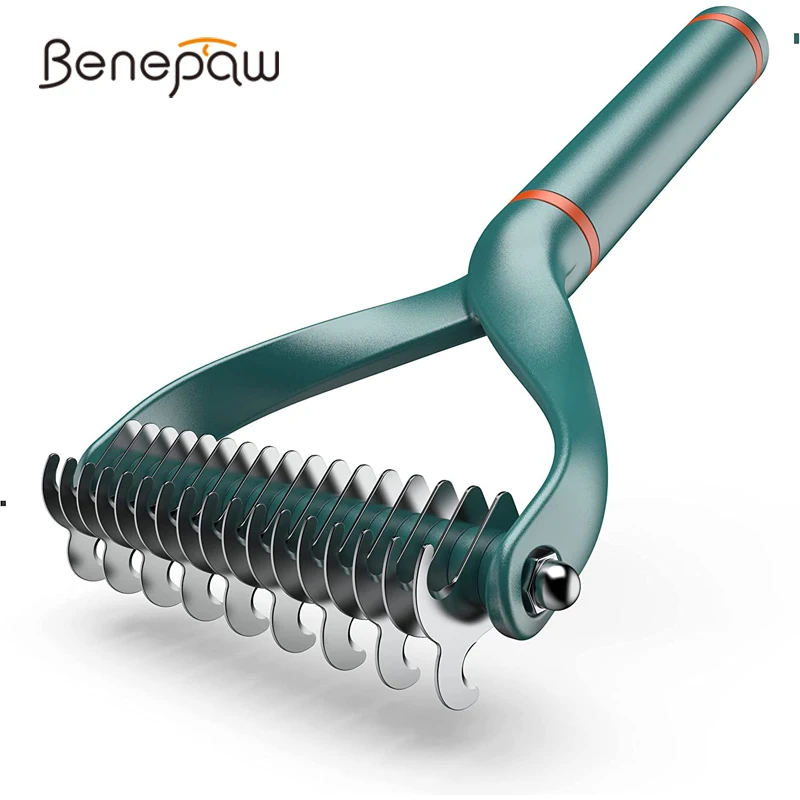 Benepaw Professional Stainless Steel Dog Rake Double-Sided Comfortable Handle Pet Grooming Brush Puppy Cat Dematting Tool
Benepaw Professional Stainless Steel Dog Rake Double-Sided Comfortable Handle Pet Grooming Brush Puppy Cat Dematting Tool