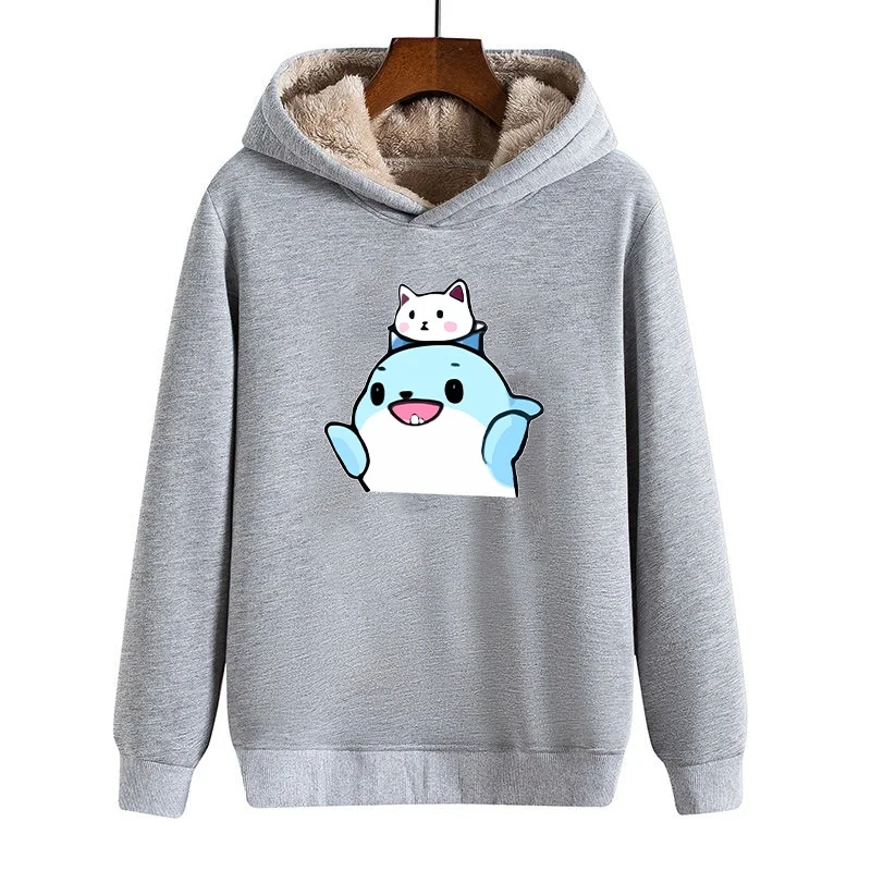 Hooded Sweatirt Men's Thiened Fce Casual Autumn Winter Trendy Brand Ins adient Sle Couple's Outerwear Top
Hooded Sweatirt Men's Thiened Fce Casual Autumn Winter Trendy Brand Ins adient Sle Couple's Outerwear Top