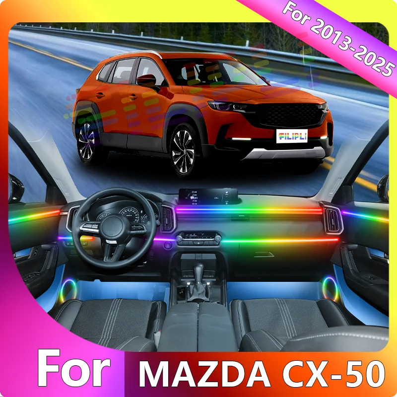 FILIPLI For The MAZDA CX-50 For 2017 App Controlled Car Interior Lights 4 RGB Night Driving Ambient Light By Bluetooth Control
FILIPLI For The MAZDA CX-50 For 2017 App Controlled Car Interior Lights 4 RGB Night Driving Ambient Light By Bluetooth Control
