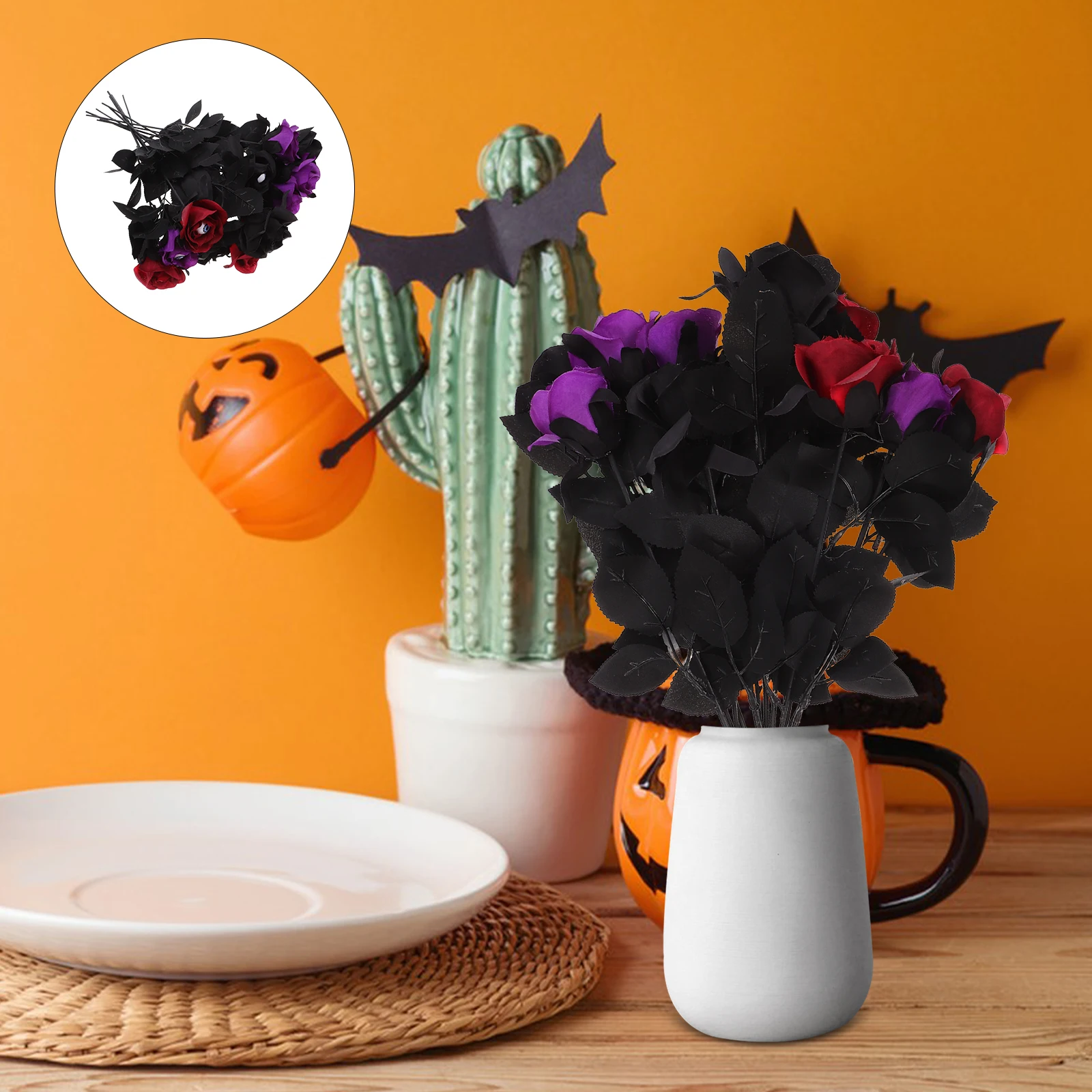 12 Pcs Artificial Flower Decoration Fake Roses Faux Flowers for Halloween Eyeball ABS
12 Pcs Artificial Flower Decoration Fake Roses Faux Flowers for Halloween Eyeball ABS
