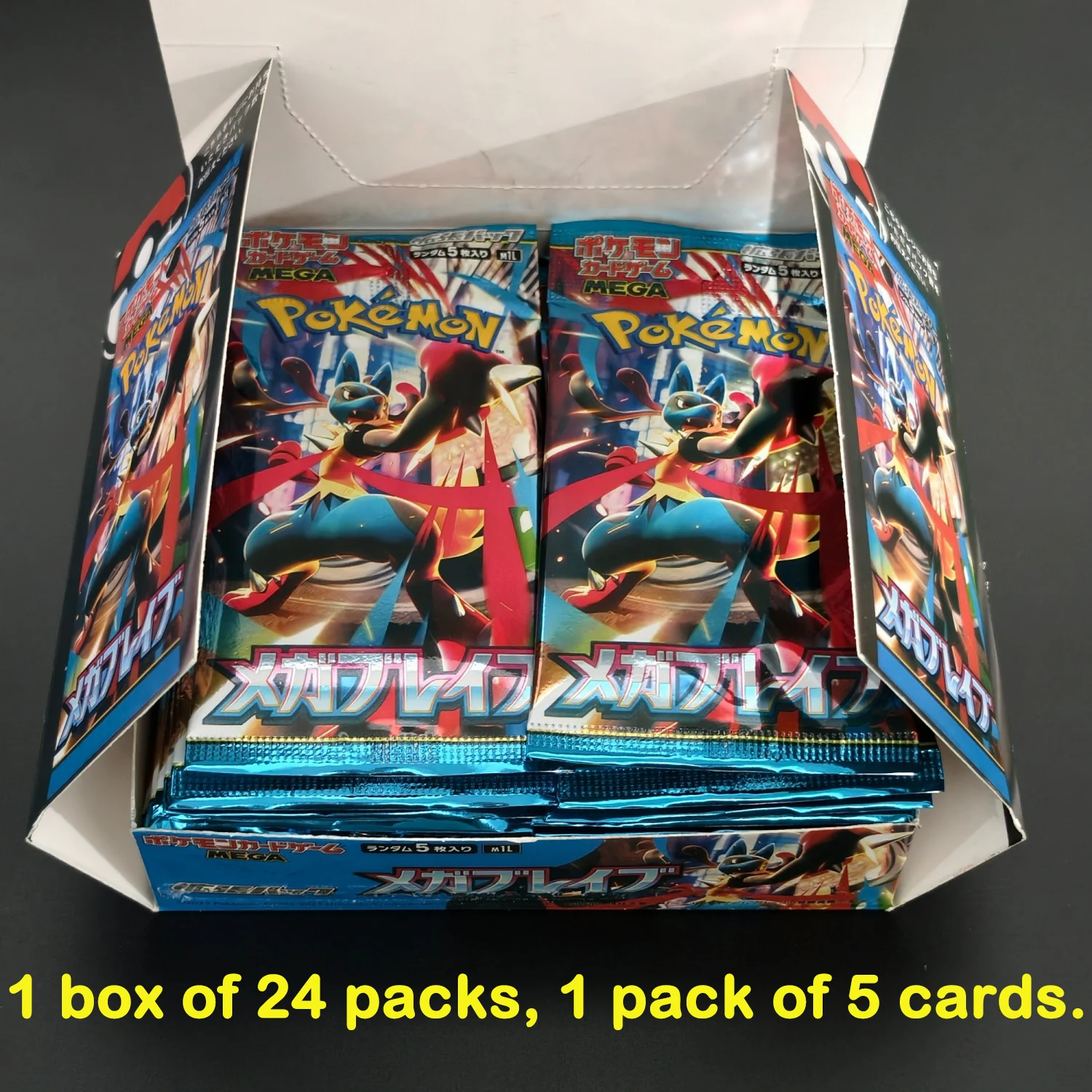 1 Box Self-made Proxy PTCG Japanese m1L Mega Brave Pack m1S Mega Symphonia Gardevoir Lucario Collectible Game Cards Toy
1 Box Self-made Proxy PTCG Japanese m1L Mega Brave Pack m1S Mega Symphonia Gardevoir Lucario Collectible Game Cards Toy