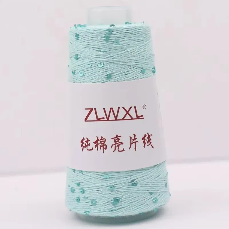 Хлопковая пряжа с блестками 3 мм, 300 г, 2400 м, вязаное украшение, вязаная крючком пряжа KNItTING YARN 
Хлопковая пряжа с блестками 3 мм, 300 г, 2400 м, вязаное украшение, вязаная крючком пряжа KNItTING YARN