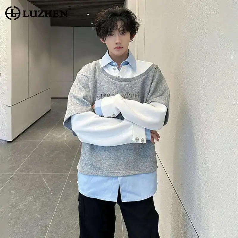 LUZHEN 2025 New Original Personalized Short Sleeve Sweatshirt And Long Sleeve Shirts Men's Splicing Design Stylish Sets JY1083
LUZHEN 2025 New Original Personalized Short Sleeve Sweatshirt And Long Sleeve Shirts Men's Splicing Design Stylish Sets JY1083