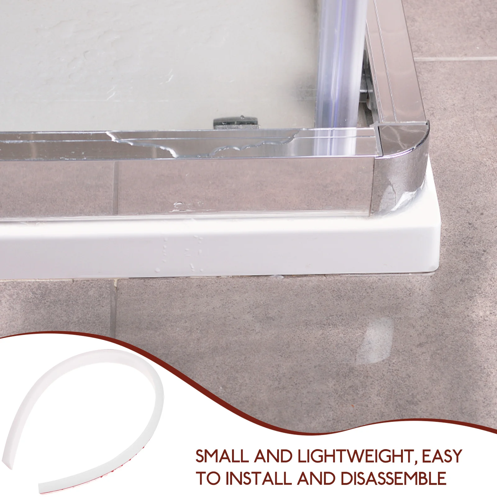 Shower Water Splash Guard 50Cm Bathtub Door Bottom Seal Dam For Bathroom Thresholds Balcony Water Barrier Soft Durable Silicone
Shower Water Splash Guard 50Cm Bathtub Door Bottom Seal Dam For Bathroom Thresholds Balcony Water Barrier Soft Durable Silicone