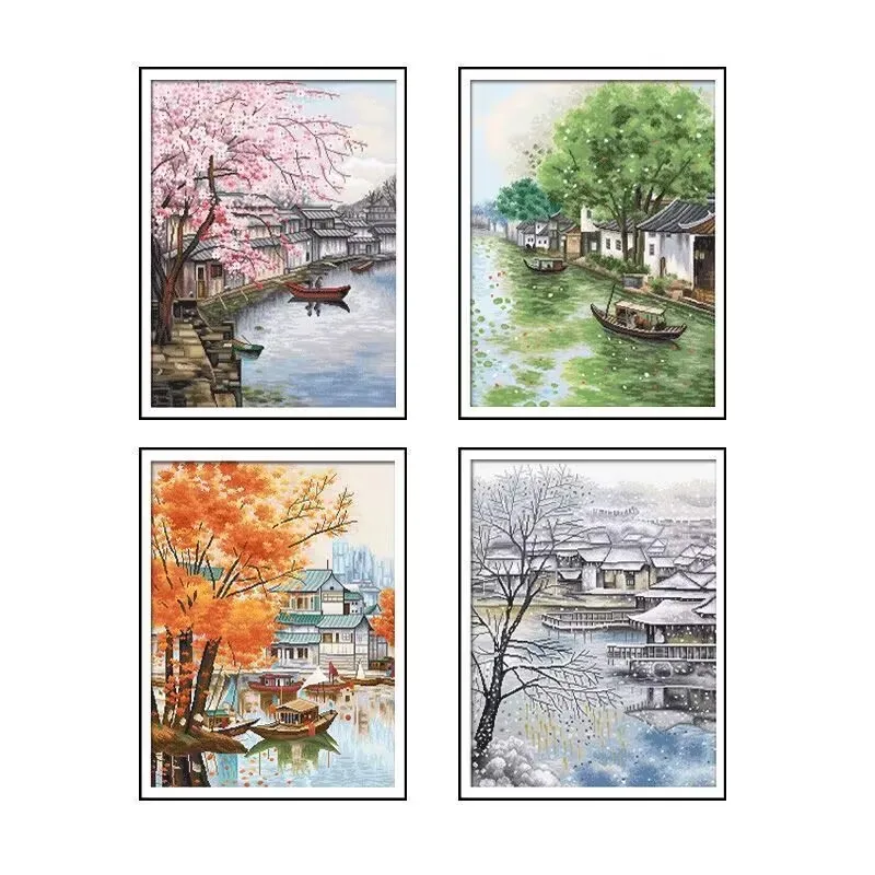 11CT 9CT Four Seasons Town Вышивка DIY Наборы с принтом Вышивка крестиком Хлопковые наборы для рукоделия Поделки с иглами
11CT 9CT Four Seasons Town Вышивка DIY Наборы с принтом Вышивка крестиком Хлопковые наборы для рукоделия Поделки с иглами