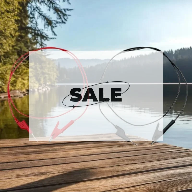 Тестовые провода для мультиметра, 1/2 шт. двусторонних проводов с 4-мм банановым штекером, зажимы типа «крокодил» 15А
Тестовые провода для мультиметра, 1/2 шт. двусторонних проводов с 4-мм банановым штекером, зажимы типа «крокодил» 15А