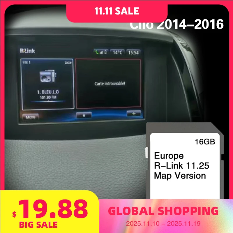 for Renault Clio 2014-2016 Austria Belgium Italy France 16GB Navigation SD Map Card
for Renault Clio 2014-2016 Austria Belgium Italy France 16GB Navigation SD Map Card