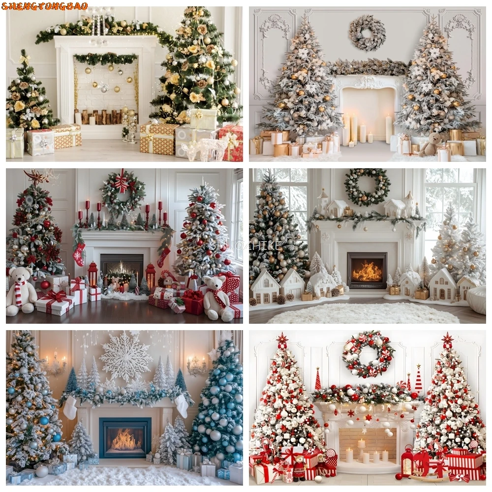 Christmas Fireplace Theme Backdrop for Photography Xmas Tree Gift Toys Baby Portrait Room Decor Festival Party Photo Background
Christmas Fireplace Theme Backdrop for Photography Xmas Tree Gift Toys Baby Portrait Room Decor Festival Party Photo Background