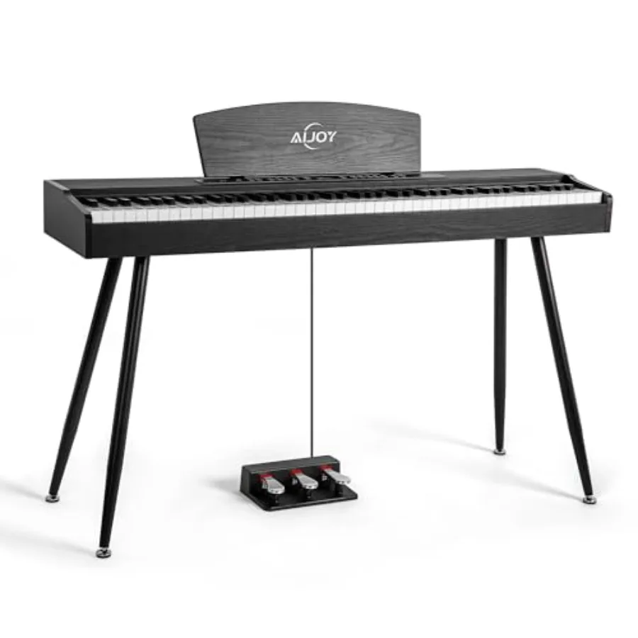 Home digital piano with 88-key hammer-weighted keyboard, black ABS plastic body, compact design for beginners, LCD display, tri
Home digital piano with 88-key hammer-weighted keyboard, black ABS plastic body, compact design for beginners, LCD display, tri