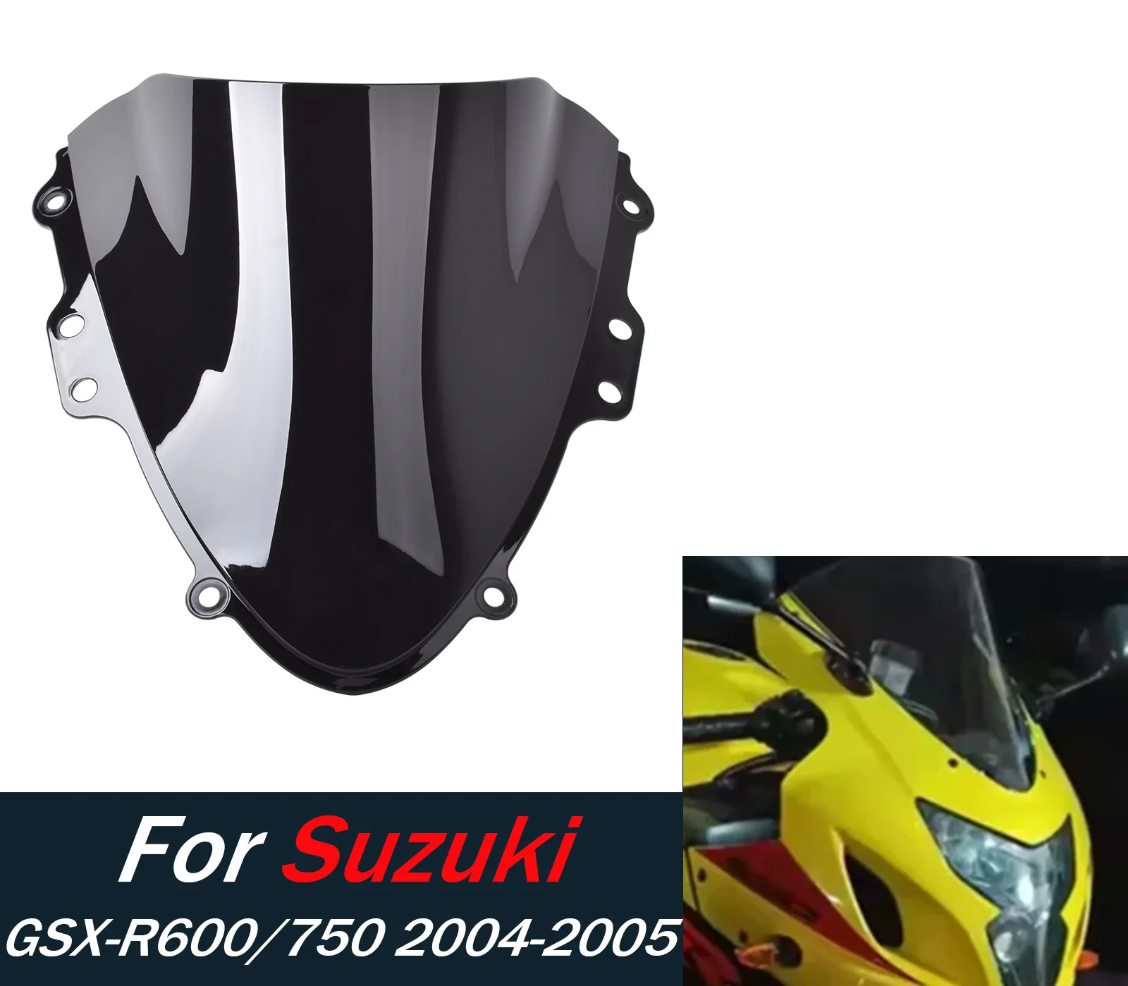  Лобовое стекло для GSX-R600 750 для SUZUKI GSX-R600 750 600 2004-2005, воздушный дефлектор, аксессуары для мотоциклов  
 Лобовое стекло для GSX-R600 750 для SUZUKI GSX-R600 750 600 2004-2005, воздушный дефлектор, аксессуары для мотоциклов 