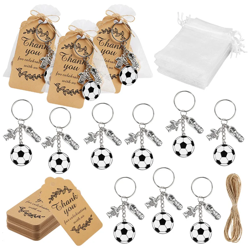 10Pack Soccer Party Favors Football Keychain With Thank You Card Organza Bags Kids Sports Birthday Party Decor Gifts For Guests
10Pack Soccer Party Favors Football Keychain With Thank You Card Organza Bags Kids Sports Birthday Party Decor Gifts For Guests