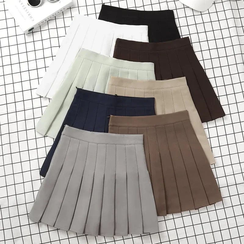 Pop Brown Skirt Ladies Summer Clothes Women's High Waist Harajuku Korean Style Black Mini Pleated Skirt For School Girl Uniform
Pop Brown Skirt Ladies Summer Clothes Women's High Waist Harajuku Korean Style Black Mini Pleated Skirt For School Girl Uniform