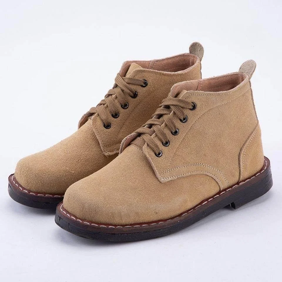 Men's Work Shoes Handmade Tire Sole Cowhide Safety Shoes Anti-Heat Reflective Protective Work Shoes Comfortable Fit
Men's Work Shoes Handmade Tire Sole Cowhide Safety Shoes Anti-Heat Reflective Protective Work Shoes Comfortable Fit