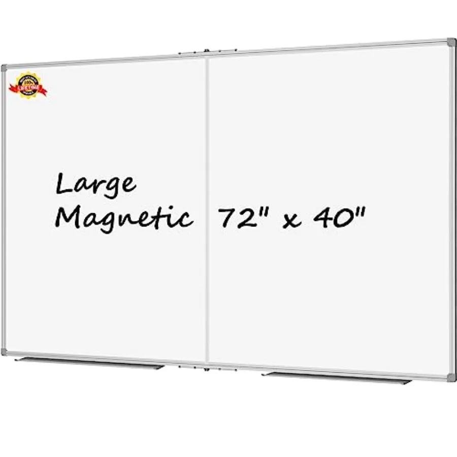 Large Magnetic Dry Erase Board 72" x 40" Foldable Wall Mounted Whiteboard White Board with Pen Tray for Business Team Home Offi
Large Magnetic Dry Erase Board 72" x 40" Foldable Wall Mounted Whiteboard White Board with Pen Tray for Business Team Home Offi