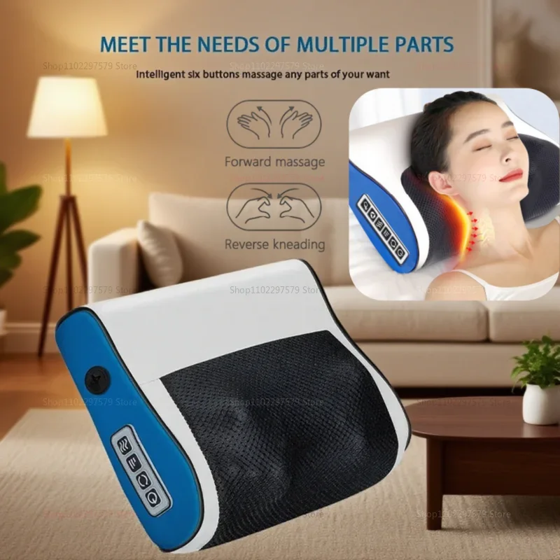 Multifunctional Neck Pillow Massager Adjustable Hot Compress Neck Pillow Kneading Massage Tool Home Lumbar Spine Relaxation
Multifunctional Neck Pillow Massager Adjustable Hot Compress Neck Pillow Kneading Massage Tool Home Lumbar Spine Relaxation