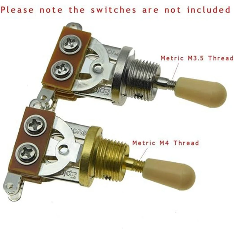 20Pcs Metric M3.5/M4 Guitar 3 Way Toggle Switch Tip Switch Knobs Guitar Switch Cap
20Pcs Metric M3.5/M4 Guitar 3 Way Toggle Switch Tip Switch Knobs Guitar Switch Cap