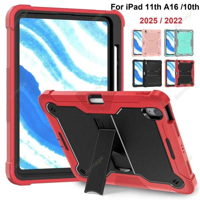 For iPad A16 11th Gen case 11'' 2025 for iPad 10th Gen 10.9'' Heavy Duty Full-Body Shockproof Protective Case with Pencil Holder
For iPad A16 11th Gen case 11'' 2025 for iPad 10th Gen 10.9'' Heavy Duty Full-Body Shockproof Protective Case with Pencil Holder