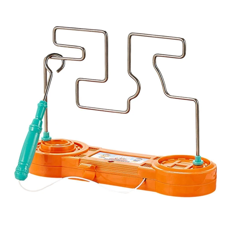 Bump Maze Toy Electric Dont Buzz the Wire Game Classic Tabletop Puzzle Game Retro Toys for Family Gathering, Orange
Bump Maze Toy Electric Dont Buzz the Wire Game Classic Tabletop Puzzle Game Retro Toys for Family Gathering, Orange