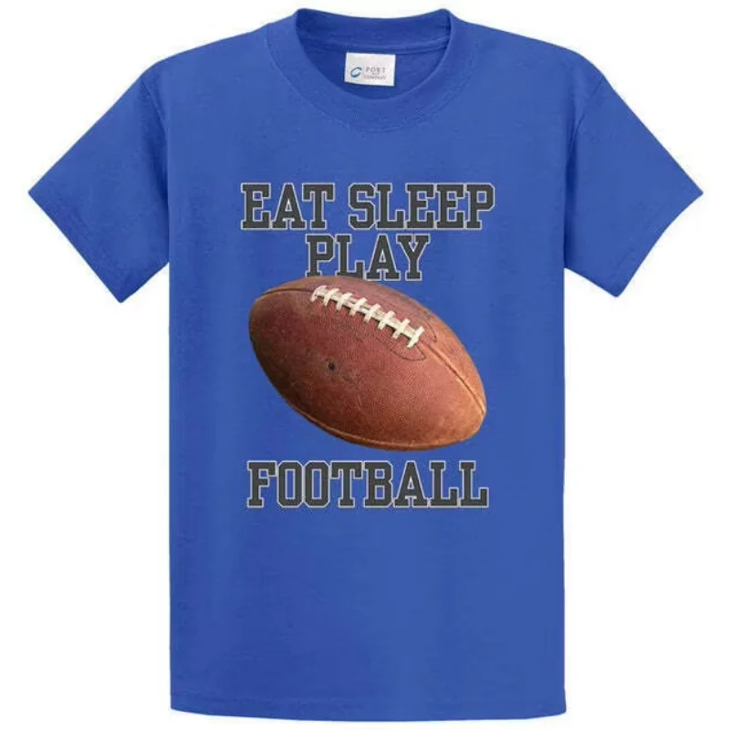 EAT SLEEP PLAY FOOTBALL Cotton Printed Tee Shirt Anime Graphic T-shirts For Men Clothing Women Tees Unisex Summer Short Sleeve
EAT SLEEP PLAY FOOTBALL Cotton Printed Tee Shirt Anime Graphic T-shirts For Men Clothing Women Tees Unisex Summer Short Sleeve