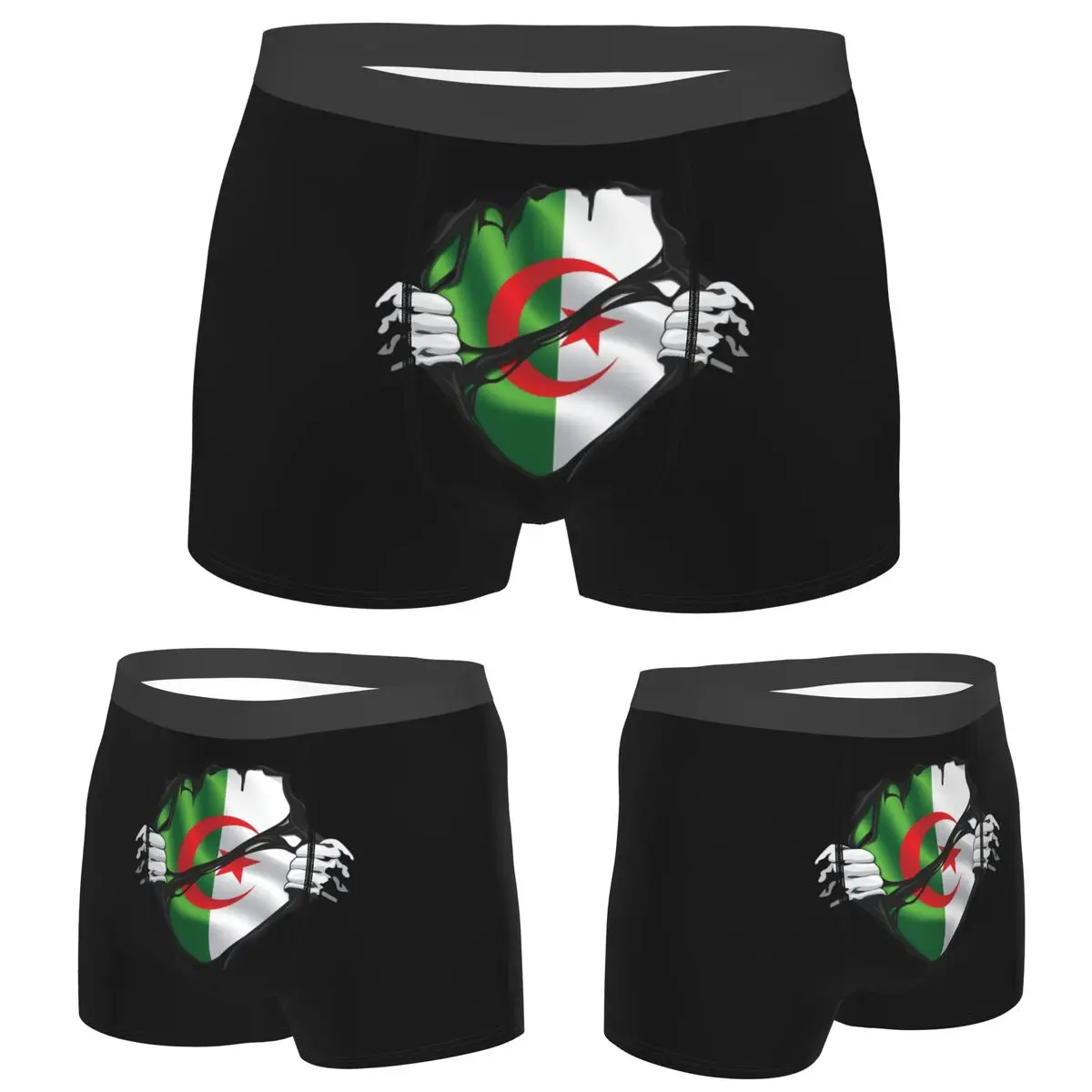 Boxer Underpants Shorts Algerian Pure Blood Flag Black Panties Male Breathable Underwear for Homme Man Boyfriend Gifts
Boxer Underpants Shorts Algerian Pure Blood Flag Black Panties Male Breathable Underwear for Homme Man Boyfriend Gifts