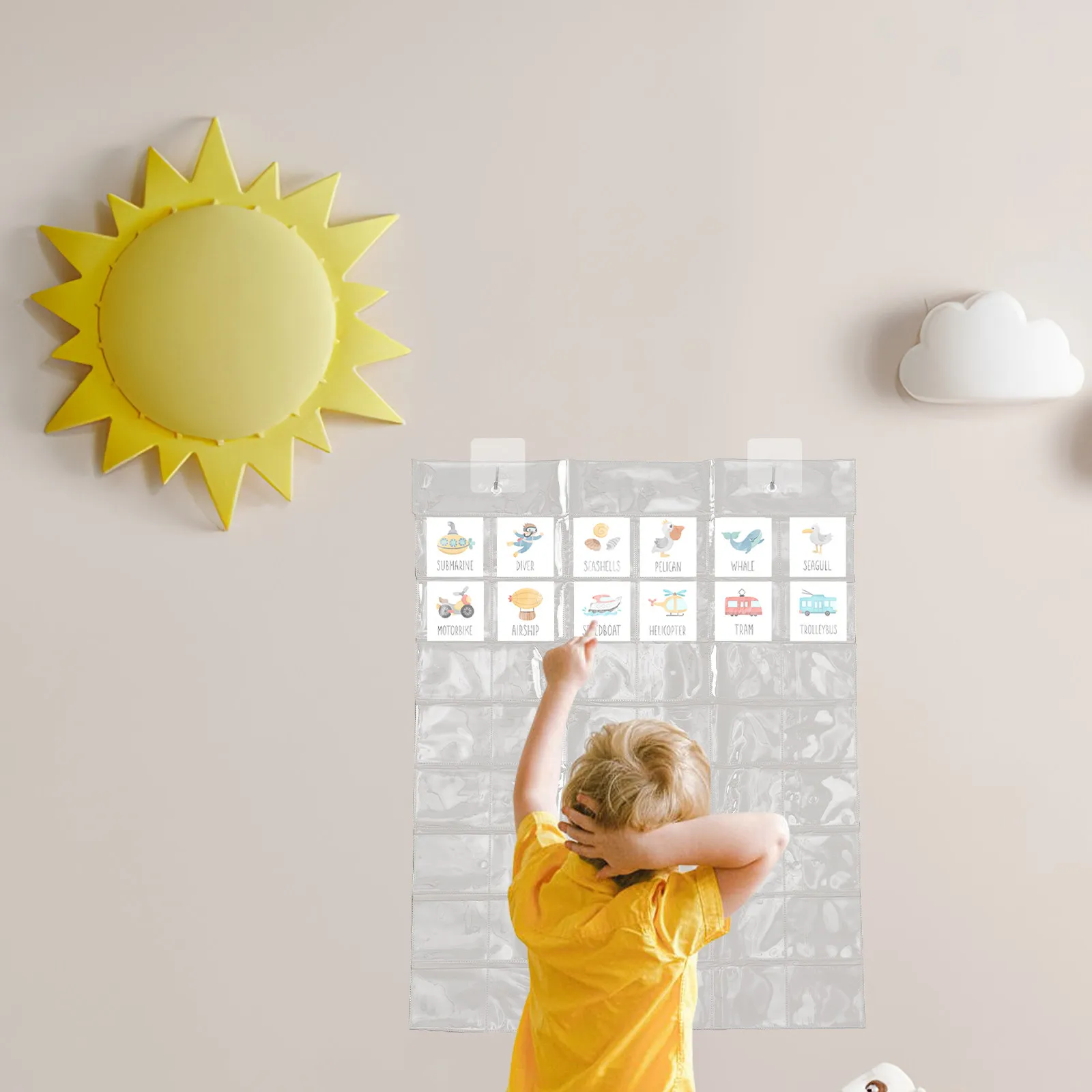 48-Pocket Transparent Hanging Organizer Bag Clear PVC Pocket Chart for Classroom Door Whiteboard Closet Storage Language Math
48-Pocket Transparent Hanging Organizer Bag Clear PVC Pocket Chart for Classroom Door Whiteboard Closet Storage Language Math
