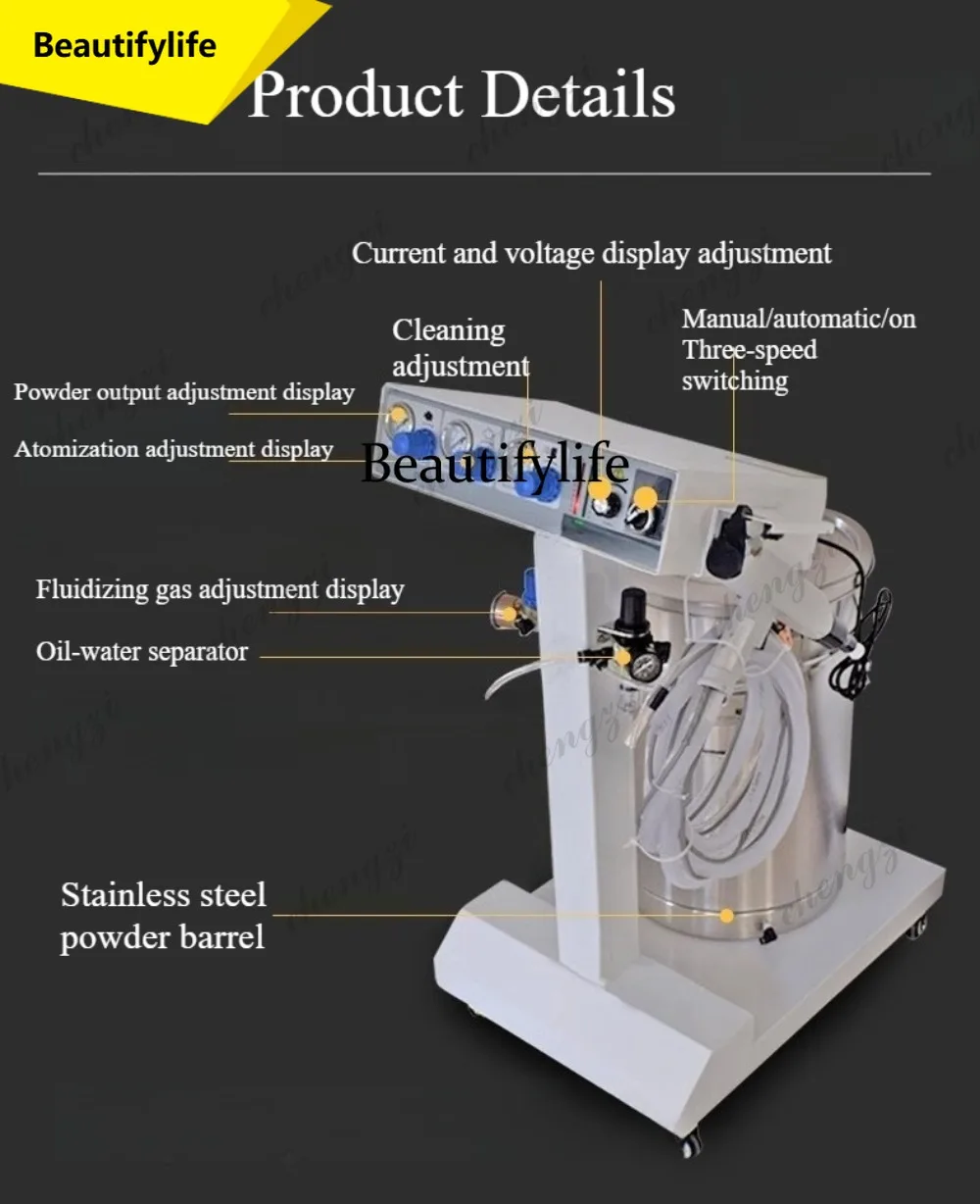 81 Electrostatic powder spraying plastic powder machine powder electrostatic coating equipment
81 Electrostatic powder spraying plastic powder machine powder electrostatic coating equipment