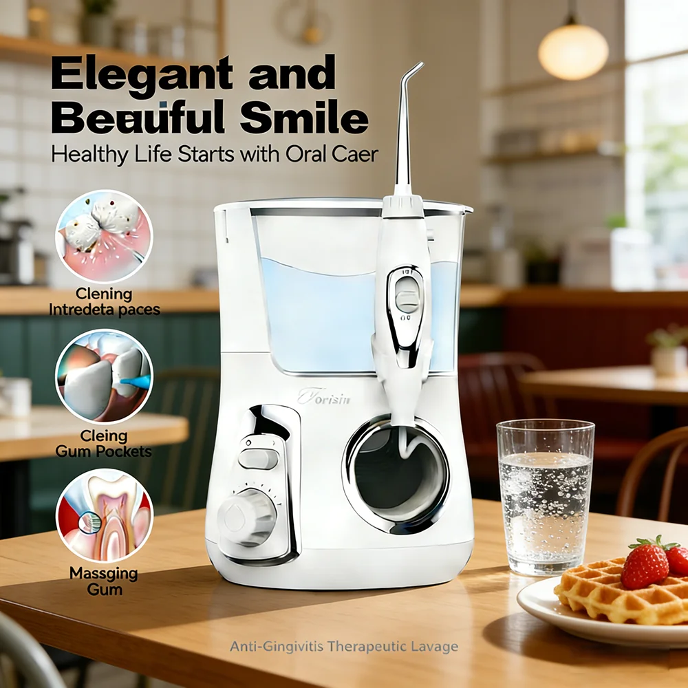 800ML High-Volume Water Dental Flosser, 10 Smart Modes 5 Interchangeable Nozzles, Electric Oral Irrigator for Daily Hygiene
800ML High-Volume Water Dental Flosser, 10 Smart Modes 5 Interchangeable Nozzles, Electric Oral Irrigator for Daily Hygiene