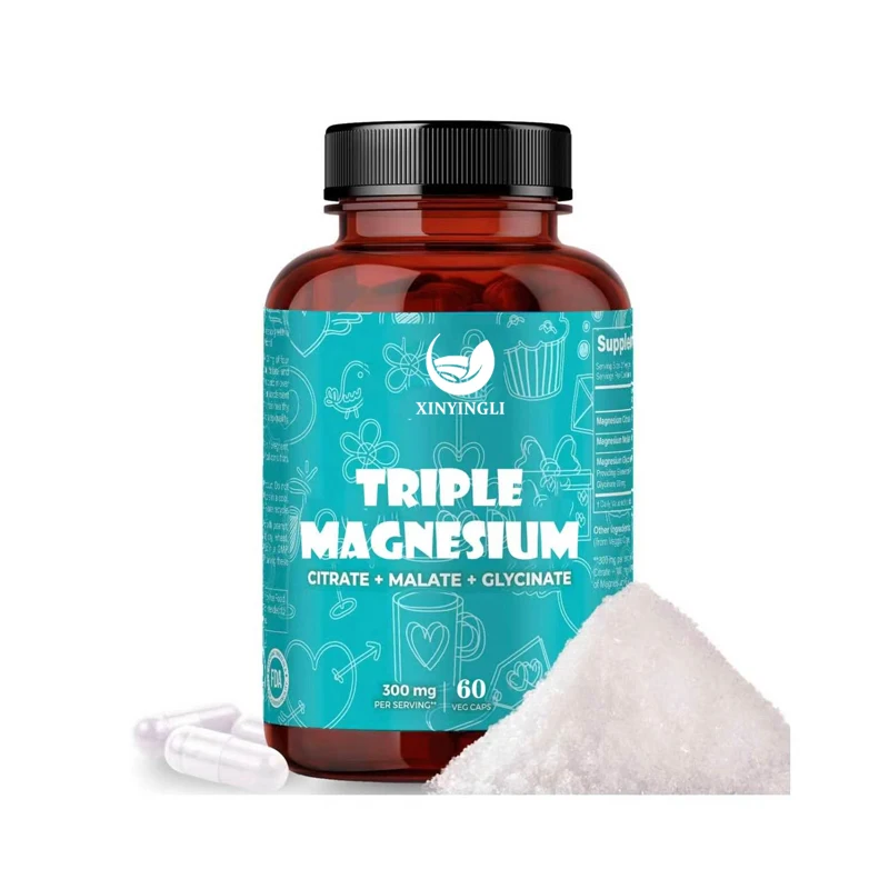 Triple Magnesium Compound -300mg per serving, high-quality glycine and citrate, high absorption, supports muscle health
Triple Magnesium Compound -300mg per serving, high-quality glycine and citrate, high absorption, supports muscle health