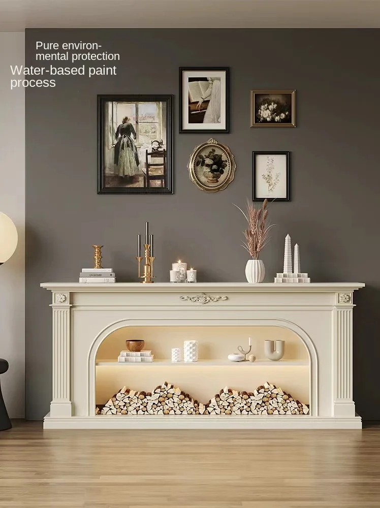 MJY European-style French solid wood fireplace decorative cabinet simulation fire fireplace TV cabinet customization
MJY European-style French solid wood fireplace decorative cabinet simulation fire fireplace TV cabinet customization