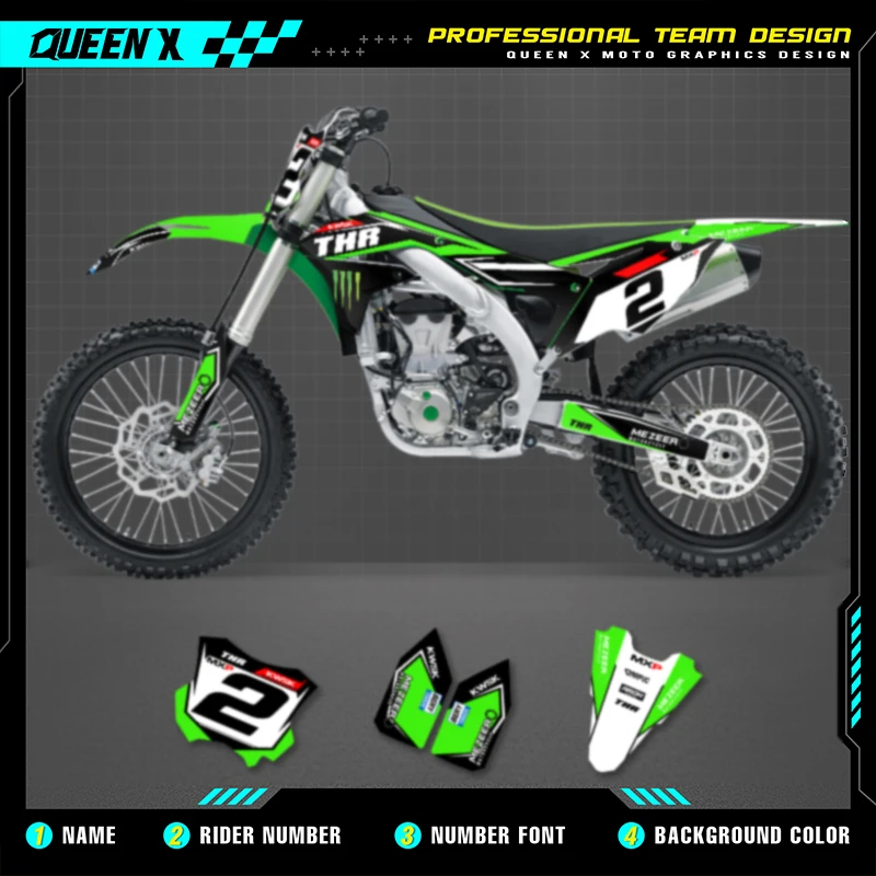 Queen X MOTOR Custom Team Мотокросс Графические наклейки Набор наклеек для KAWASAKI KXF 450 KXF 450 2016 2017 2018
Queen X MOTOR Custom Team Мотокросс Графические наклейки Набор наклеек для KAWASAKI KXF 450 KXF 450 2016 2017 2018
