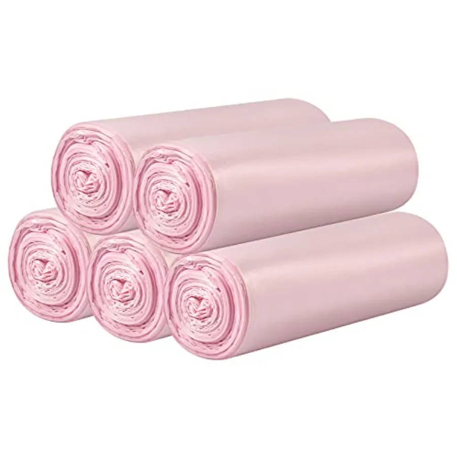 5 Rolls Small Tras Bags - 100 Counts 4 Gallon Small Garbage Bags ome office kitcen Batroom Bedroom Tras Can liners Pink
5 Rolls Small Tras Bags - 100 Counts 4 Gallon Small Garbage Bags ome office kitcen Batroom Bedroom Tras Can liners Pink