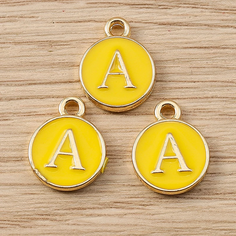 10pcs 11x14mm Cute Enamel Alphabet A-Z Letters Charms Pendants for DIY Name Earrings Necklaces Bracelet Jewelry Making Accessory
10pcs 11x14mm Cute Enamel Alphabet A-Z Letters Charms Pendants for DIY Name Earrings Necklaces Bracelet Jewelry Making Accessory