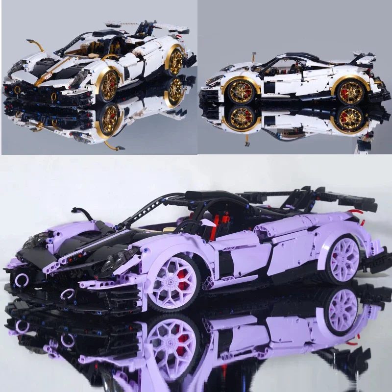 Высокотехнологичный MOC 1:8 10252 10252B 3428 шт. Супер гоночный спортивный автомобиль Pagani модель строительные кирпичи блоки игрушки рождественские подарки для детей
Высокотехнологичный MOC 1:8 10252 10252B 3428 шт. Супер гоночный спортивный автомобиль Pagani модель строительные кирпичи блоки игрушки рождественские подарки для детей